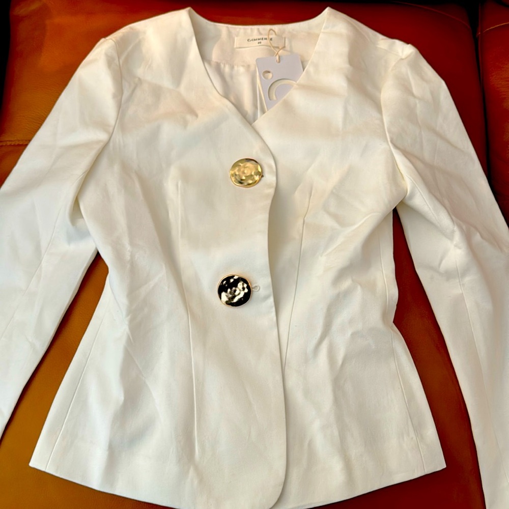 Commense white blazer